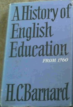 Bild des Verkufers fr A History of English Education from 1760 zum Verkauf von Chapter 1
