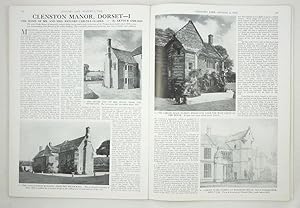 Bild des Verkufers fr Two Original Issues of Country Life Magazine Dated 2nd & 9th of August 1962 with Main Features on Clenston Manor in Dorset (Parts 1 & 2). zum Verkauf von Rostron & Edwards