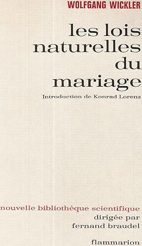 Seller image for Les Lois naturelles du mariage for sale by dansmongarage