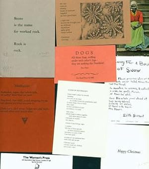 Bild des Verkufers fr Poetry Post Cards And Card-Sized Broadsides. zum Verkauf von Wittenborn Art Books