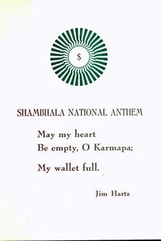 Image du vendeur pour Shambhala National Anthem. mis en vente par Wittenborn Art Books