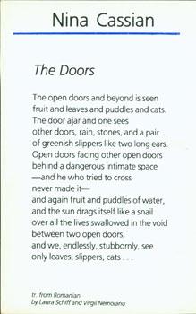 Imagen del vendedor de The Doors. a la venta por Wittenborn Art Books
