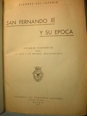 Imagen del vendedor de San Fernando III y su poca. Albores del Imperio. Estudio histrico a la venta por Librera Antonio Azorn