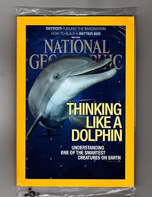 National Geographic - May, 2015, in Original Sealed NGS Shipping Bag.Thinking Like a Dolphin; Tak...