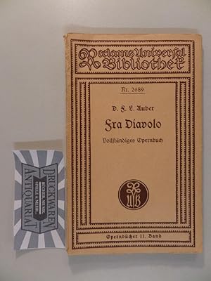 Seller image for Fra Diavolo : Komische Oper in 3 Aufz. for sale by Druckwaren Antiquariat