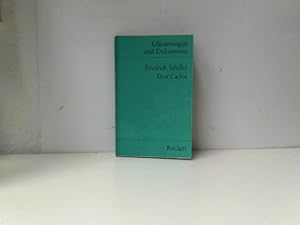 Image du vendeur pour Erluterungen und Dokumente zu Friedrich Schiller: Don Carlos mis en vente par ABC Versand e.K.