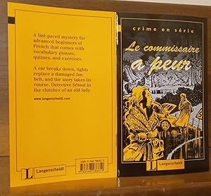 Seller image for LE COMMISSAIRE A PEUR Fast-paced mysteries in French for advanced beginners with vobabulary, glosses, quizzes and exercises. for sale by German Book Center N.A. Inc.