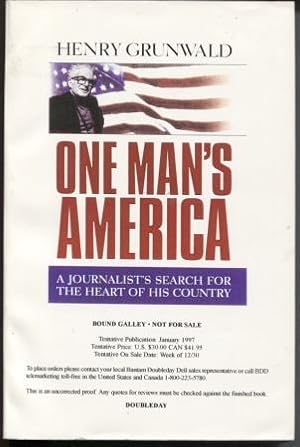 One Man's America A Journalist's Search for the Heart of His Country