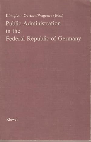 Imagen del vendedor de Public Administration in the Federal Republic of Germany a la venta por Snookerybooks