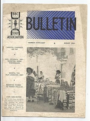 BBC Staff Association Bulletin. Number Fifty eight. March 1954.