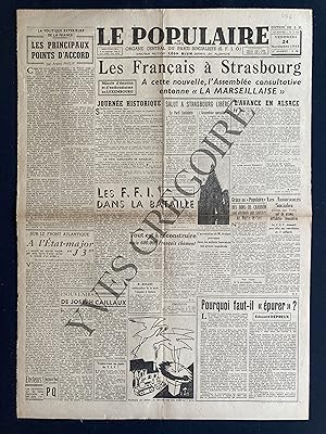 Seller image for LE POPULAIRE-N6456-VENDREDI 24 NOVEMBRE 1944 for sale by Yves Grgoire