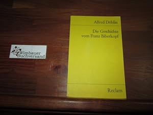 Bild des Verkufers fr Die Geschichte vom Franz Biberkopf : Hrspiel nach d. Roman "Berlin Alexanderplatz". Mit e. Nachw. hrsg. von Heinz Schwitzke zum Verkauf von Antiquariat im Kaiserviertel | Wimbauer Buchversand