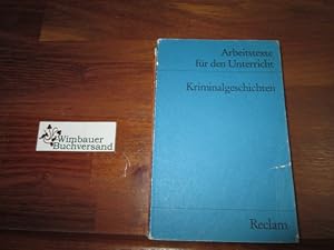 Kriminalgeschichten : für die Sekundarstufe. hrsg. von Eckhard Finckh