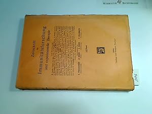 Image du vendeur pour 1927, Zeitschrift fr Immunittsforschung u. experimentelle Therapie. 52. Band mis en vente par Antiquariat im Kaiserviertel | Wimbauer Buchversand