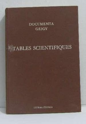 Image du vendeur pour Tables scientifiques mis en vente par crealivres