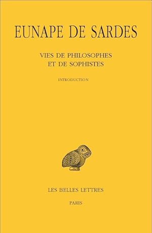 Bild des Verkufers fr Vie de philosophes et de sophistes zum Verkauf von Calepinus, la librairie latin-grec