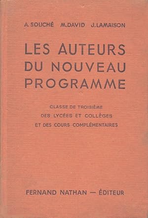 Seller image for Les auteurs du nouveau programme. Explications franaises, lectures suivies et diriges for sale by Calepinus, la librairie latin-grec