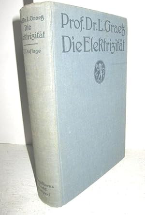 Image du vendeur pour Die Elektrizitt und ihre Anwendungen mis en vente par Antiquariat Zinnober