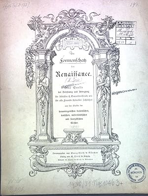 Der Formenschatz der Renaissance (II. Serie); Eine Quelle der Belehrungen und Anregung für Künstl...