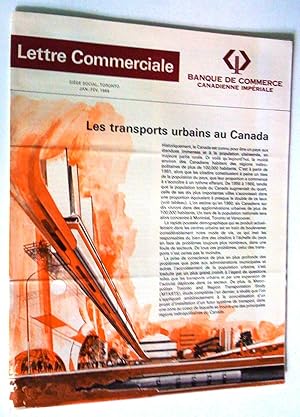 Les Transports urbains au Canada, Lettre commerciale, janv,-fév. 1969