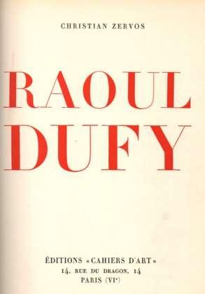 Seller image for Raoul Dufy. for sale by Versandantiquariat Neumann/Hnnige