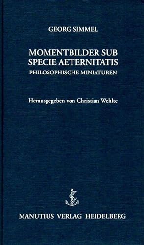 Momentbilder Sub Specie Aeternitatis. Philosophische Miniaturen. Hrsg. von Christian Wehlte.