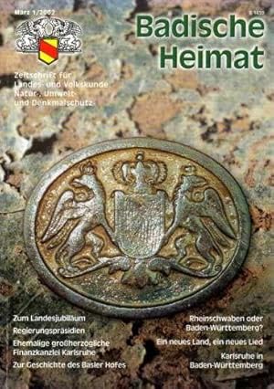 Zeitschrift für Landes- und Volkskunde, Natur-, Umwelt- und Denkmalschutz. Heft 1, März 2002/82. ...