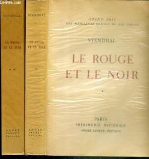 Seller image for LE ROUGE ET LE NOIR - CHRONIQUE DE 1830 - 2 TOMES - 1 + 2 - 2e et 3eme VOLUMES DE LA COLLECTION DU GRAND PRIX DES MEILLEURS ROMANS DU XIXe SIECLE. for sale by Le-Livre