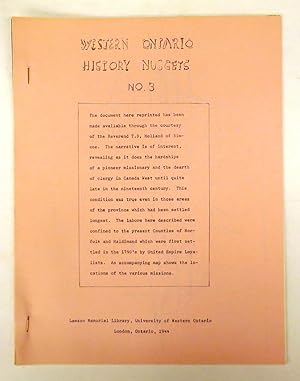 Bild des Verkufers fr Report of the Travelling Missionary of the Talbot District zum Verkauf von Attic Books (ABAC, ILAB)