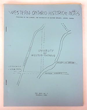 Seller image for Western Ontario Historical Notes December 1968 for sale by Attic Books (ABAC, ILAB)