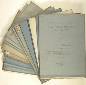 Imagen del vendedor de Clinica Dermosifilopatica della R. Universita di Roma. 1894/1; 1895, 2,4; 1896/1,2,3; 1897/1,2,3,4; 1898/1,2,3; 1903/1,3; 1910/1,2; 1911/1,2,3; 1912/1.Fascicolo. a la venta por Antiq. F.-D. Shn - Medicusbooks.Com