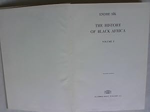 Imagen del vendedor de The History of Black Africa, Volume I. a la venta por Antiquariat Bookfarm