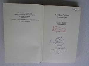 Seller image for Russian Political Institutions. for sale by Antiquariat Bookfarm
