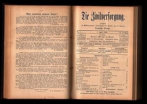 Seller image for Die Zivilversorgung 10./11. Jahrg. 1906/07 : Zeitschrift fr Militranwrter, Unteroffiziere und Beamte mit den Beilagen Deutsche Treue und Vakanzenliste fr Militranwrter. for sale by Antiquariat Peda