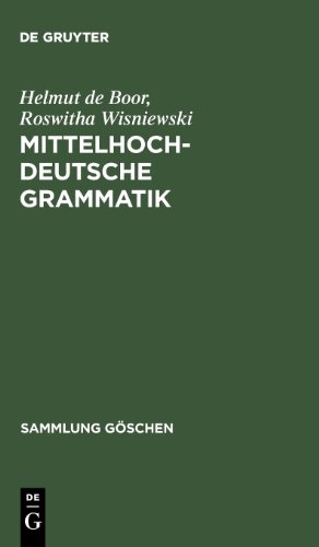 Bild des Verkufers fr Mittelhochdeutsche Grammatik. Sammlung Goschen , Vol 2209 zum Verkauf von Kepler-Buchversand Huong Bach