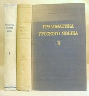 Imagen del vendedor de Grammatika Russkogo Iazyka Tom I : Fonetika I Morfologiia [with] Tom II : Sintaksis a la venta por Eastleach Books