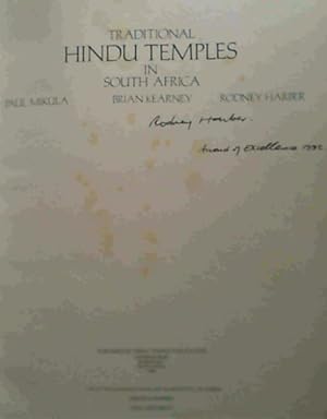 Image du vendeur pour Traditional Hindu Temples in South Africa mis en vente par Chapter 1