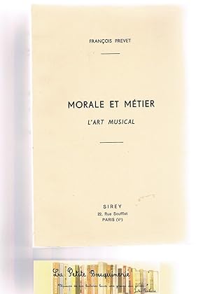 Seller image for Morale et mtier, l'art musical for sale by La Petite Bouquinerie