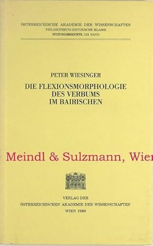 Seller image for Die Flexionsmorphologie des Verbums im Bairischen. for sale by Antiquariat MEINDL & SULZMANN OG