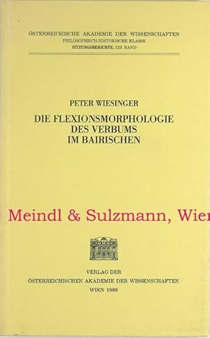 Immagine del venditore per Die Flexionsmorphologie des Verbums im Bairischen. venduto da Antiquariat MEINDL & SULZMANN OG