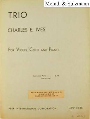 Bild des Verk�ufers f�r Trio for Violin, 'Cello and Piano. Score and Parts. zum Verkauf von Antiquariat MEINDL & SULZMANN OG