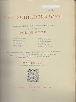 Imagen del vendedor de Het Schildersboek. Vlaamsche Schilders der negentiende eeuw. a la venta por Antiquariat am Flughafen