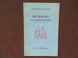 Seller image for Recherches claudliennes. Autour des "Cinq Grandes Odes" for sale by Librairie de la Garenne