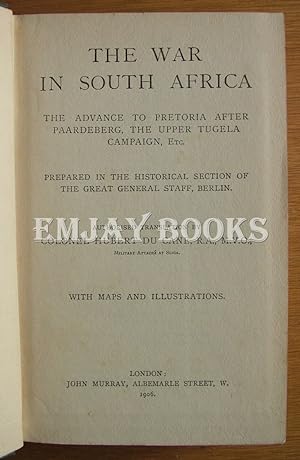 The German Official Account of the War in South Africa. 2 Volumes.
