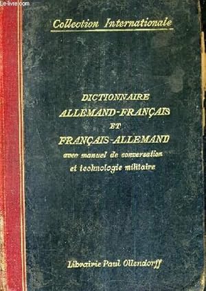 Seller image for DICTIONNAIRE DE POCHE ET DE VOYAGE ALLEMAND FRANCAIS ET FRANCAIS ALLEMAND / NOUVELLE EDITION REVUE ET CONSIDERABLEMENT AUGMENTEE. for sale by Le-Livre