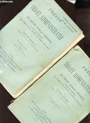 Seller image for PRECIS DE DROIT ADMINISTRATIF ET DE DROIT PUBLIC GENERAL - EN 2 VOLUMES / FASCICULE 1 + FASCICULE 2 / A l'usage des etudiants en licence et en doctorat Es-Sciences politiques / 3e EDITION for sale by Le-Livre