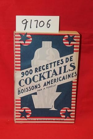 Image du vendeur pour 900 recettes de Cocktails et Boissons Americaines mis en vente par Princeton Antiques Bookshop