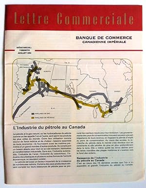 L'Industrie du pétrole au Canada, Lettre commerciale, juillet 1964