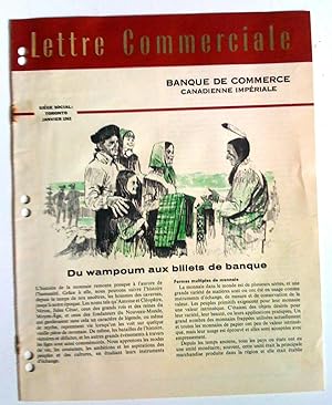 Du wampoum aux billets de banque, Lettre commerciale, janvier 1963