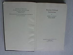 Seller image for Russian Political Institutions. International Institutions. for sale by Antiquariat Bookfarm